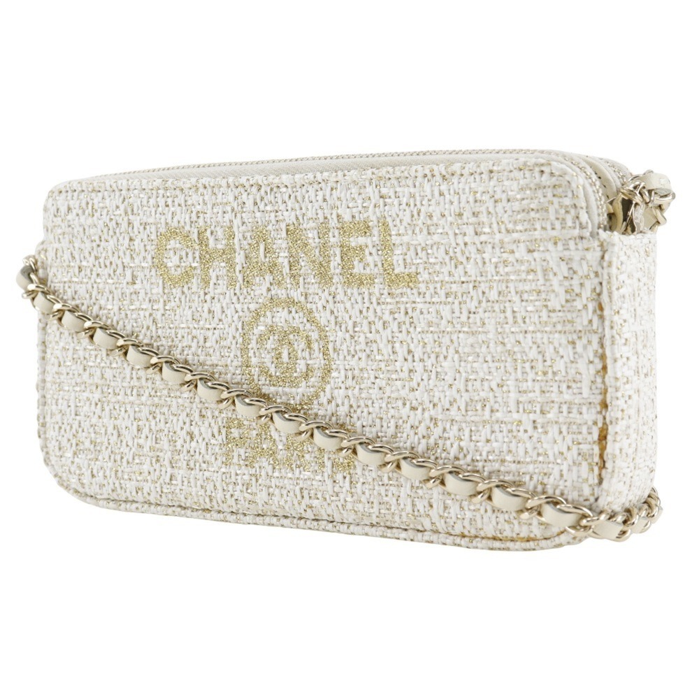CHANEL White Deauville Shoulder Bag - Picture 2 of 16
